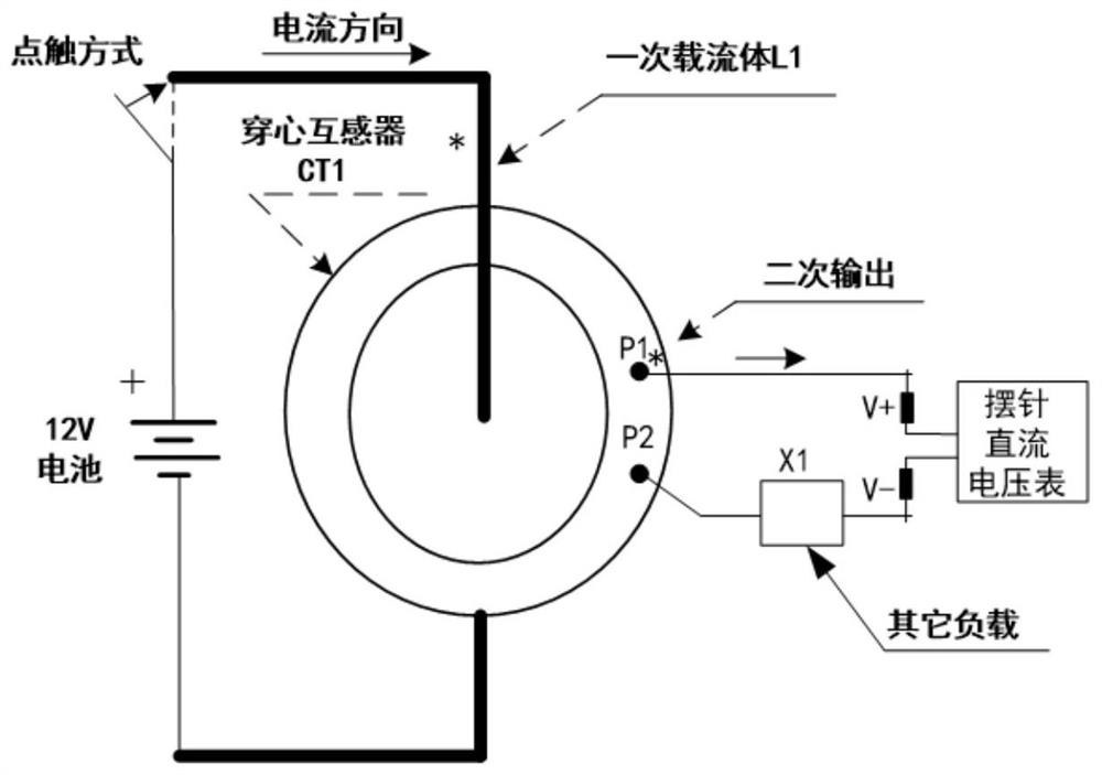 Cross-core current transformer disconnection and polarity inspection system and control method thereof