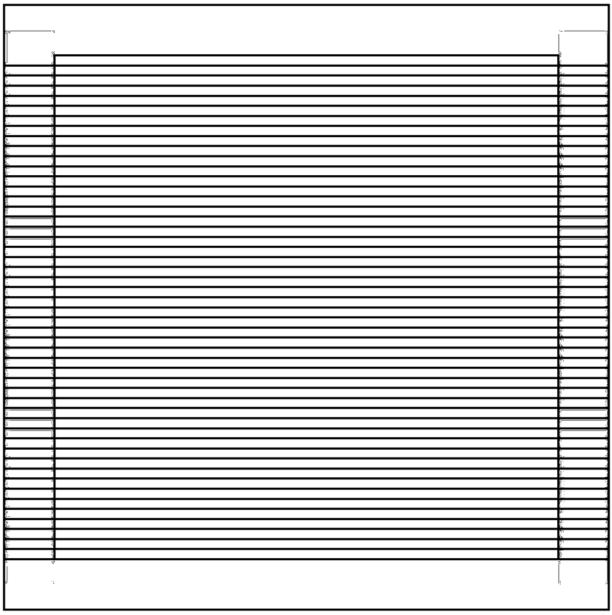 Positioning piece of polarized grid mesh for winding metal wire, winding method and polarized grid mesh