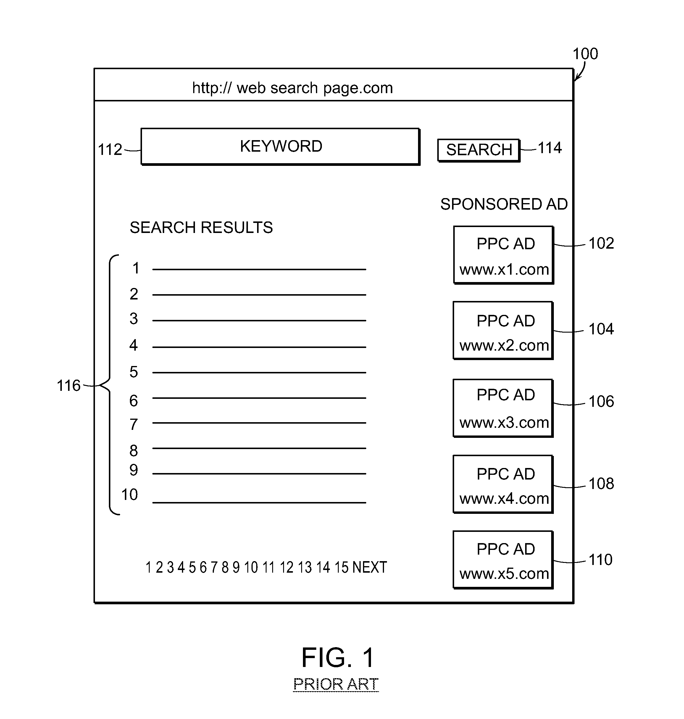 System and method for advertising on the internet