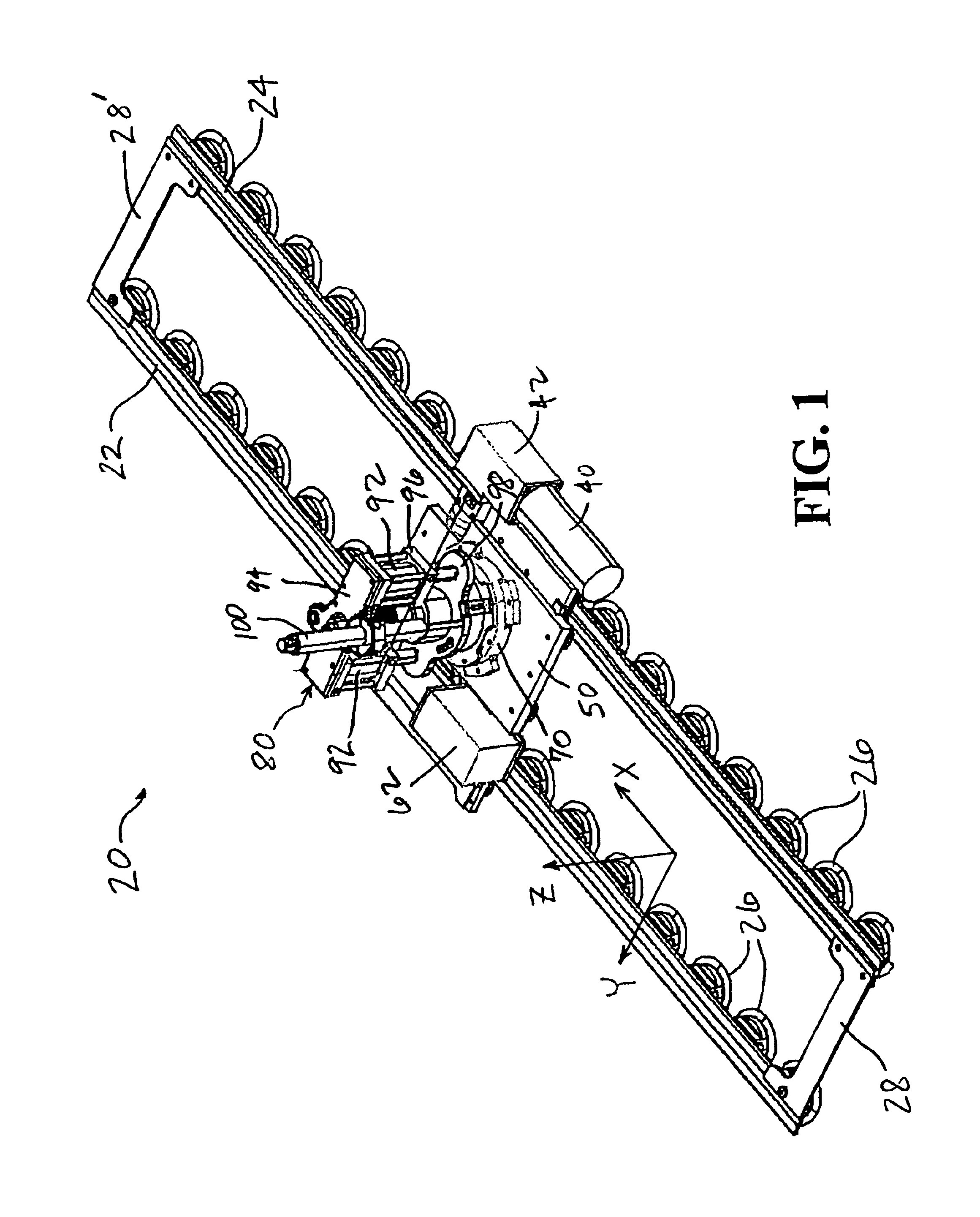 Flexible track drilling machine