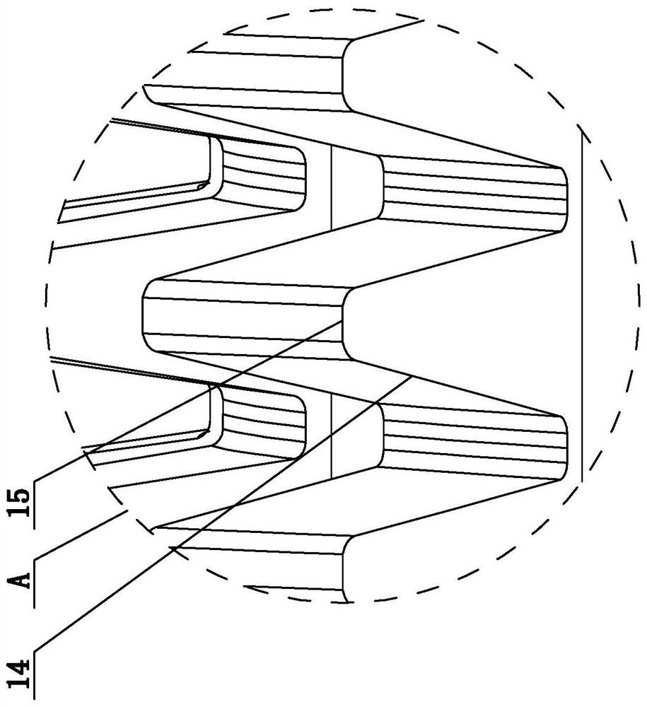 Roughing and finishing integrated hard alloy dry-cutting hob