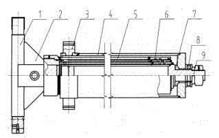 Front-mounted hydraulic cylinder lifting mechanism for light and medium-duty dump trucks