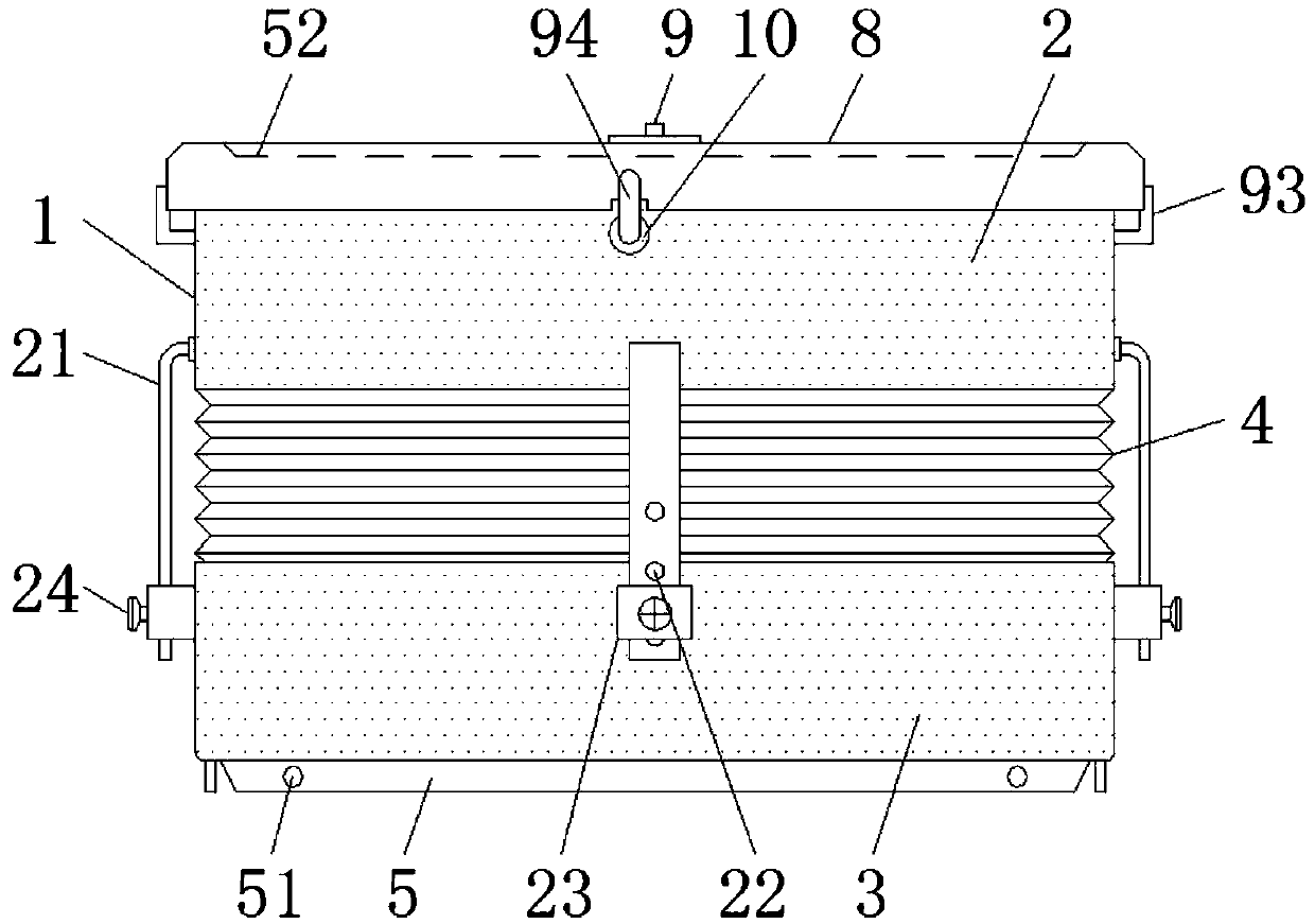 Logistics transport case capable of being stacked and combined for use