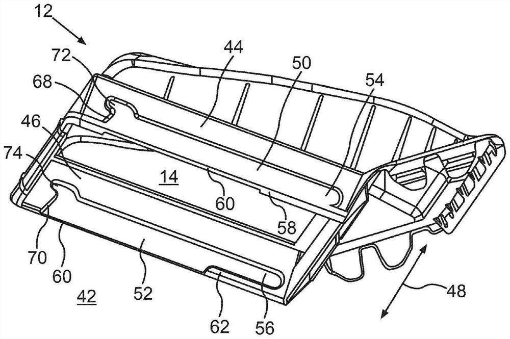 Motor vehicle air filter device and filter element for motor vehicle air filter device