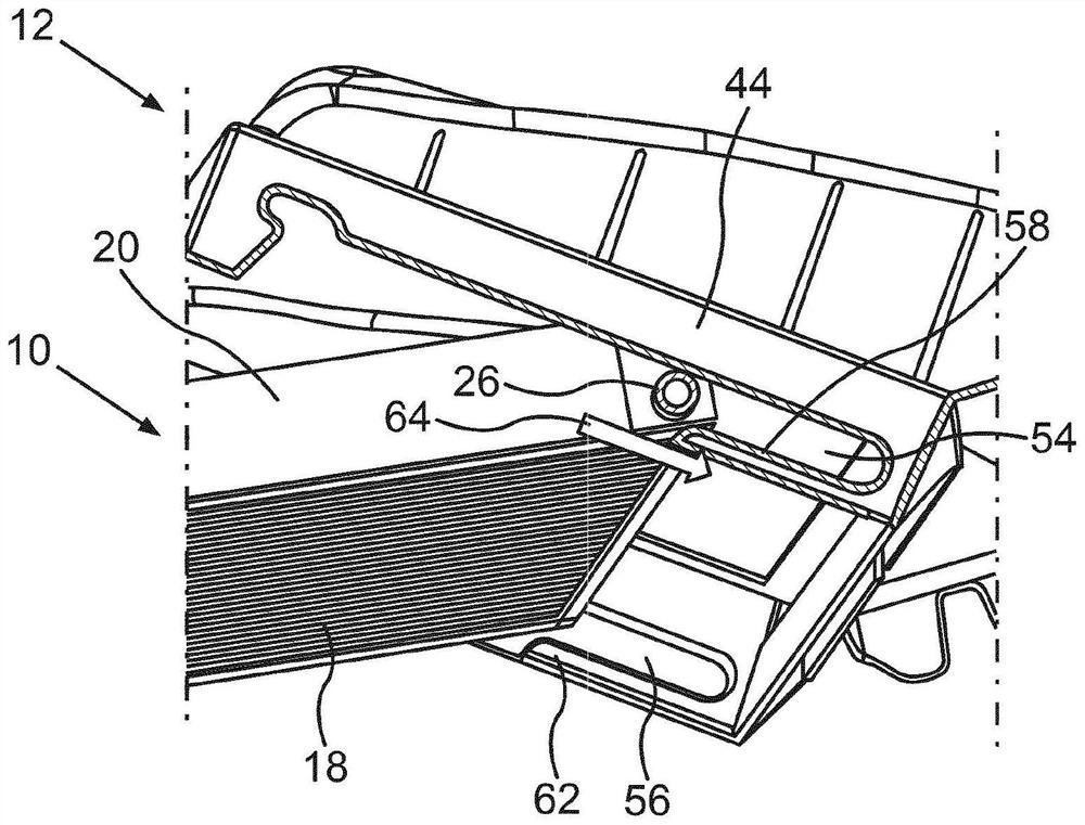 Motor vehicle air filter device and filter element for motor vehicle air filter device