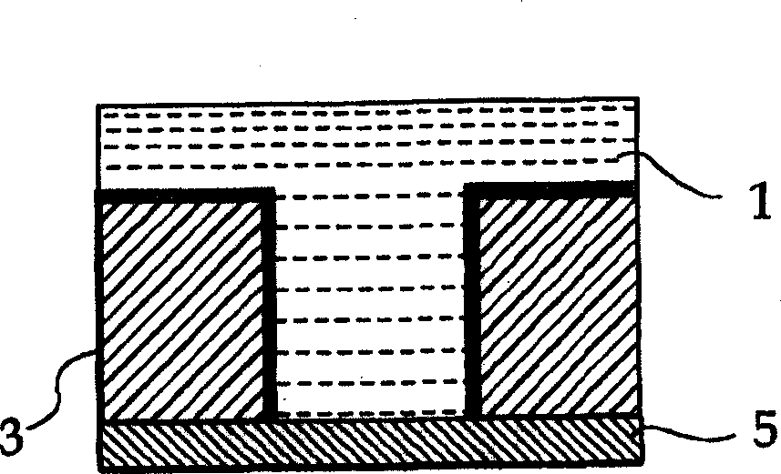 Producing technology for non-rusting agent pattern and thickening material thereof and semiconductor device producing technology