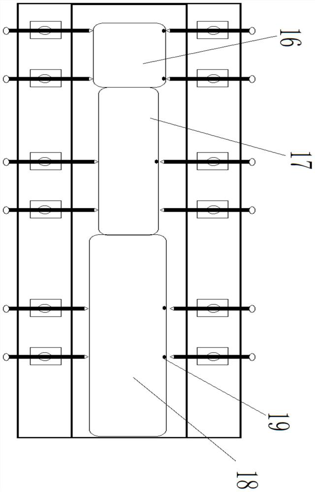 Leg physiotherapy device for internal medicine patient