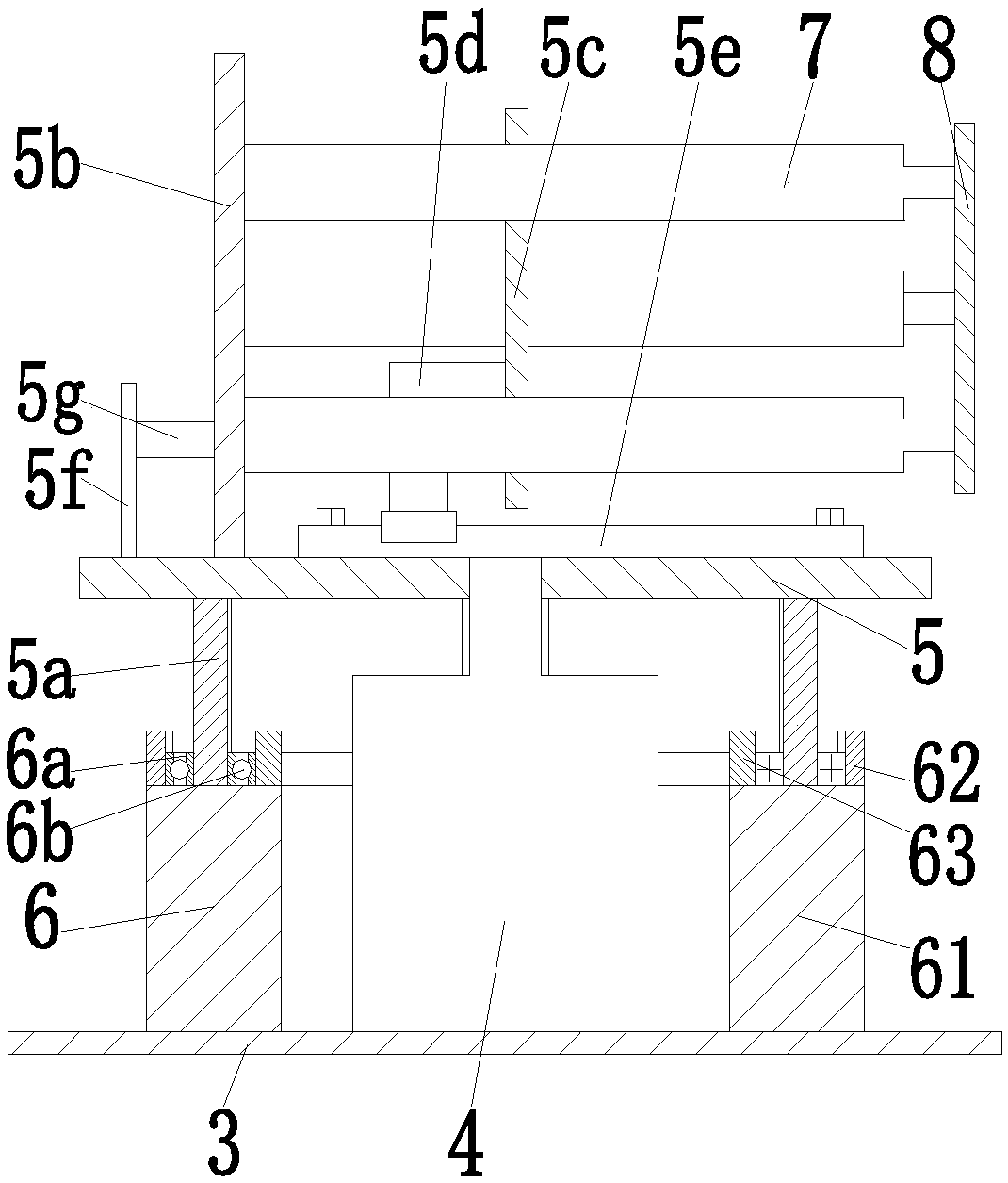 Telescopic all-directional manipulator for cleaning of building guardrails