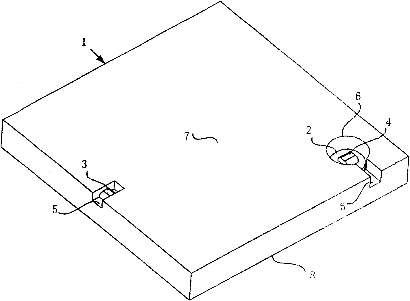 Flat plate type heat conduction heat flux sensor based on direct temperature measurement