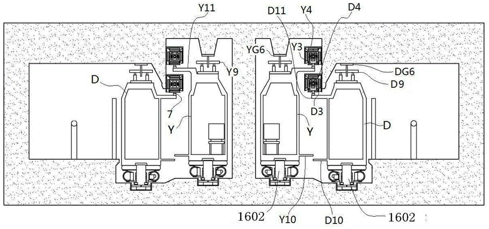 Parallel speed rail train and its carrying method