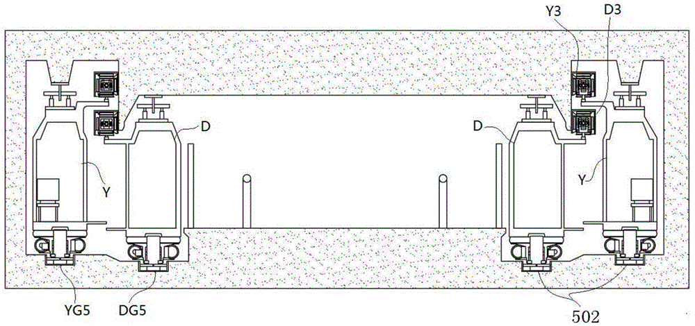 Parallel speed rail train and its carrying method