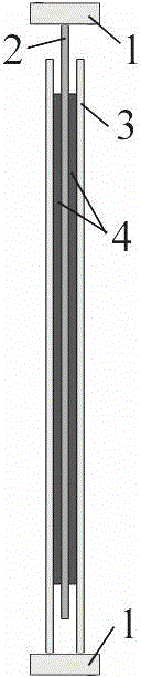 Energy-consumption shear wall made of composite material