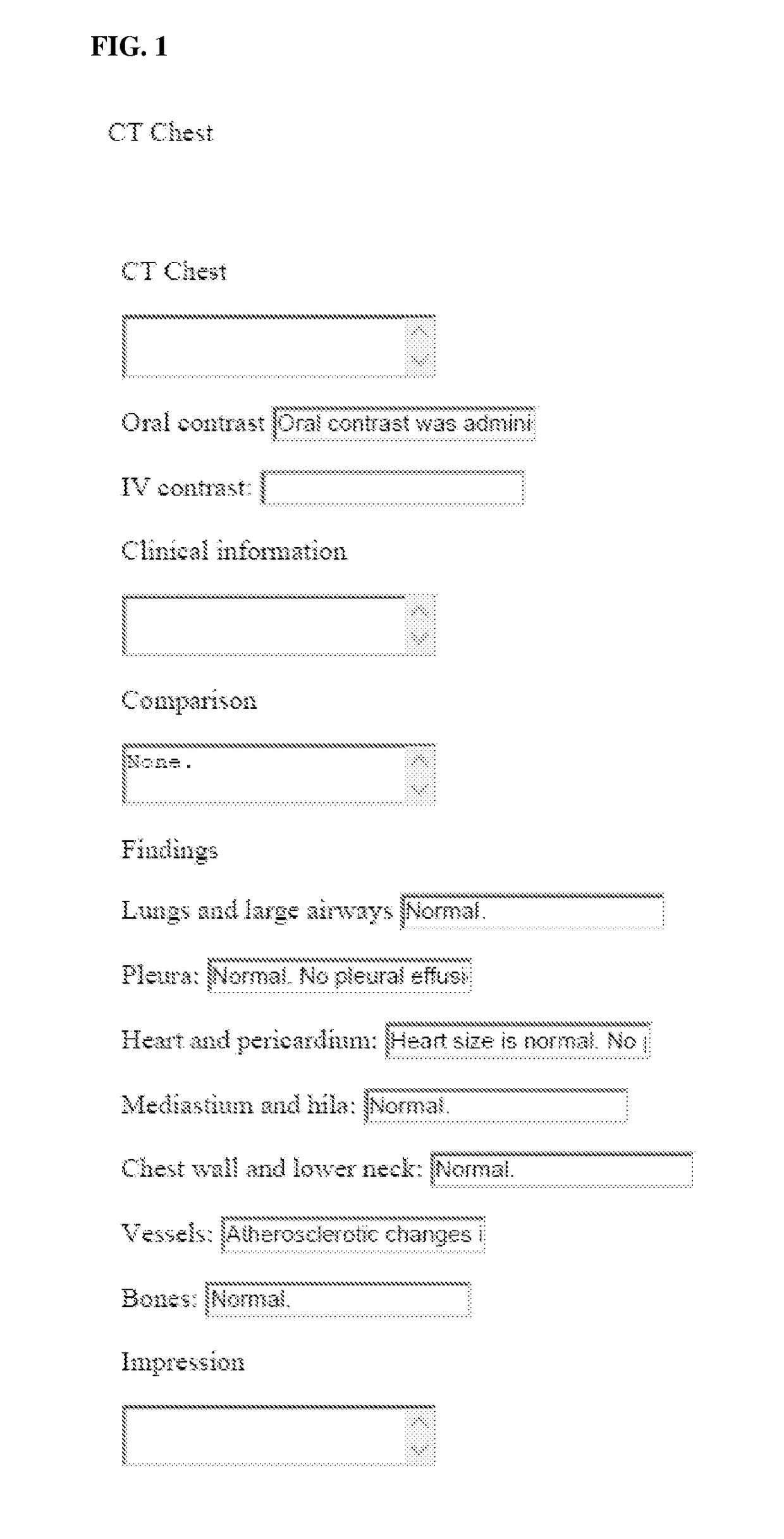 Method and System for Radiology Structured Report Creation Based on Patient-Specific Image-Derived Information