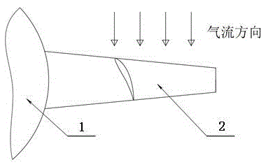 Large axial flow impeller with toothed leading edge blades