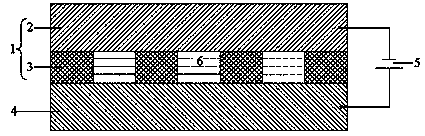 Slave type array micro pit electrolytic machining method