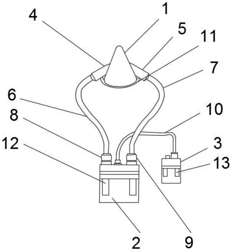 A dust-filtering air-supply type dust mask