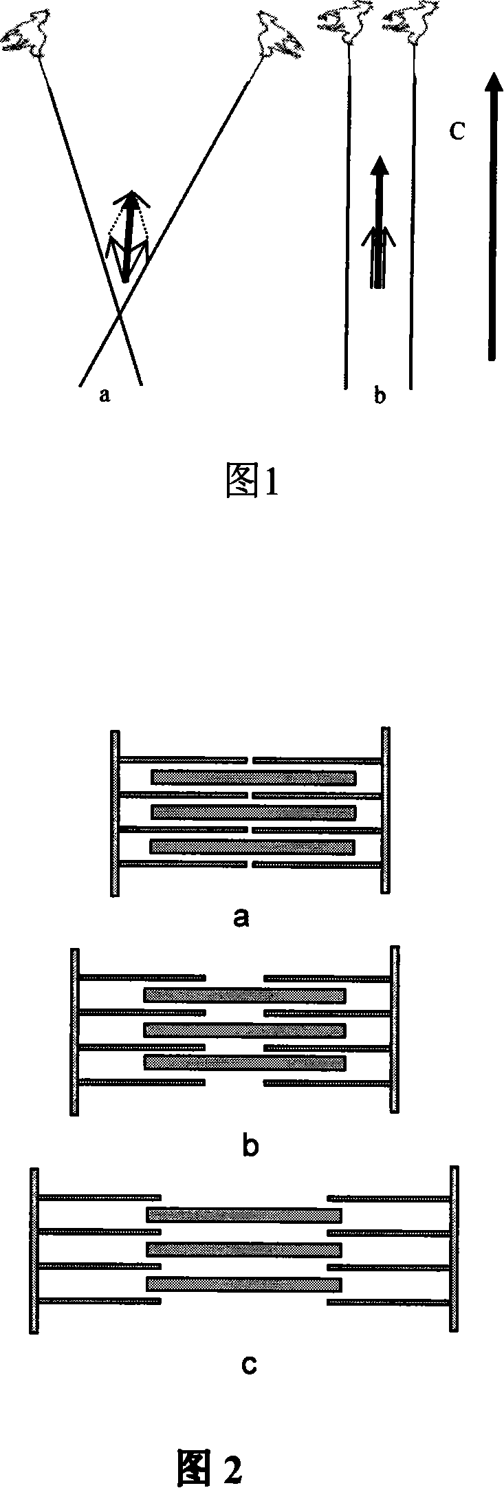 Bionics artificial thews material based on electro spinning superfine fibre and method for making same