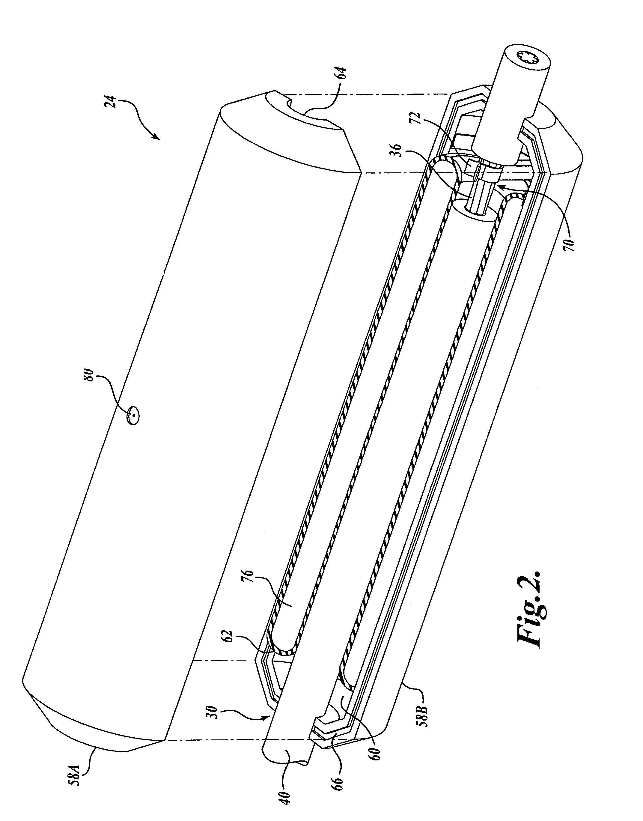 Fluid reservoir for a cable span