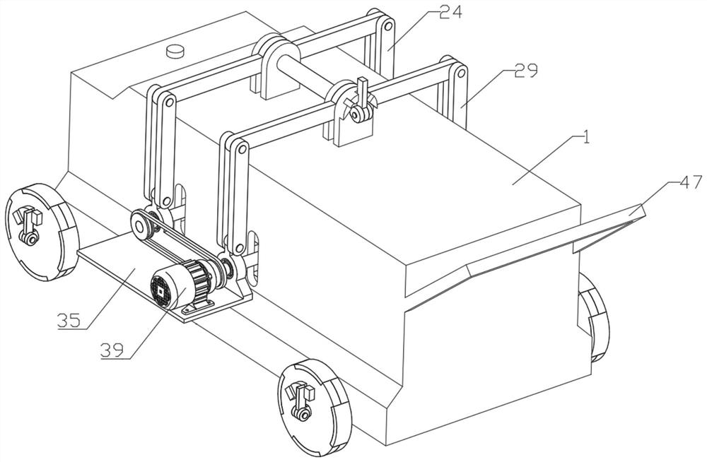 Turning shovel soil loosening device for sloping field