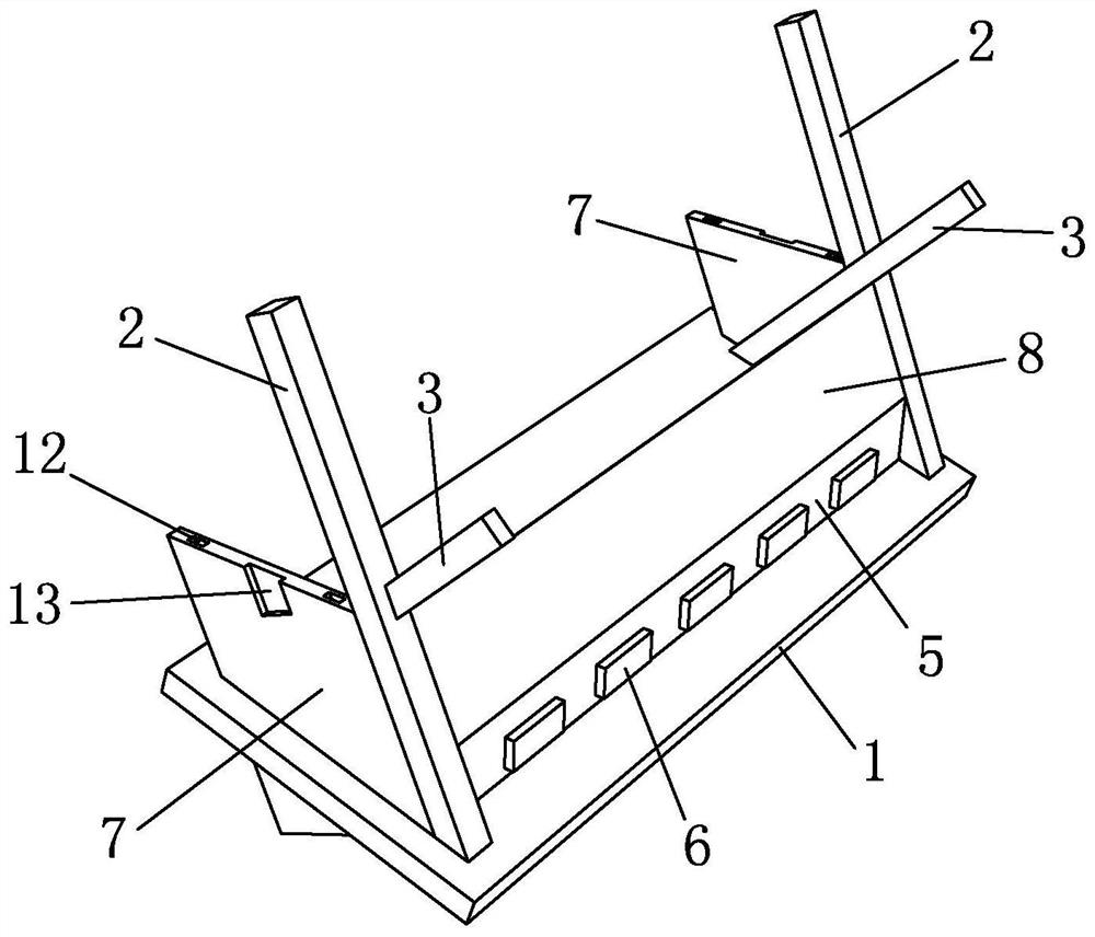 A construction method of pouring block stone face protection structure for slope embankment in river and sea reclamation area