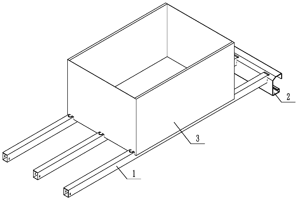 Limiting type anti-skewing stock bin support