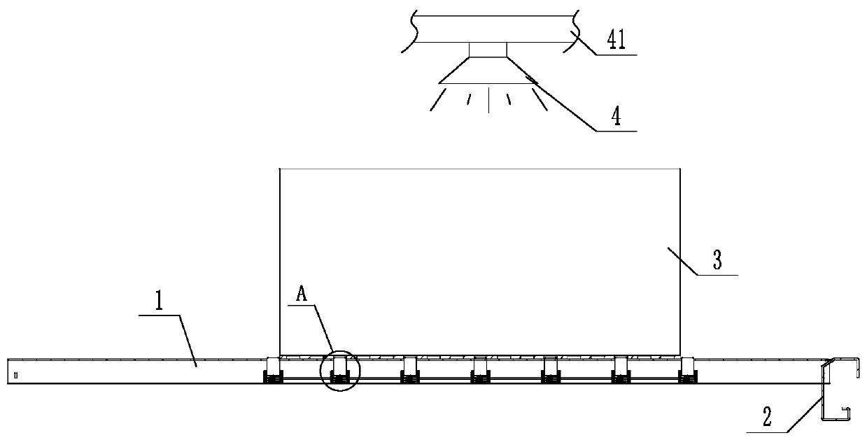 Limiting type anti-skewing stock bin support