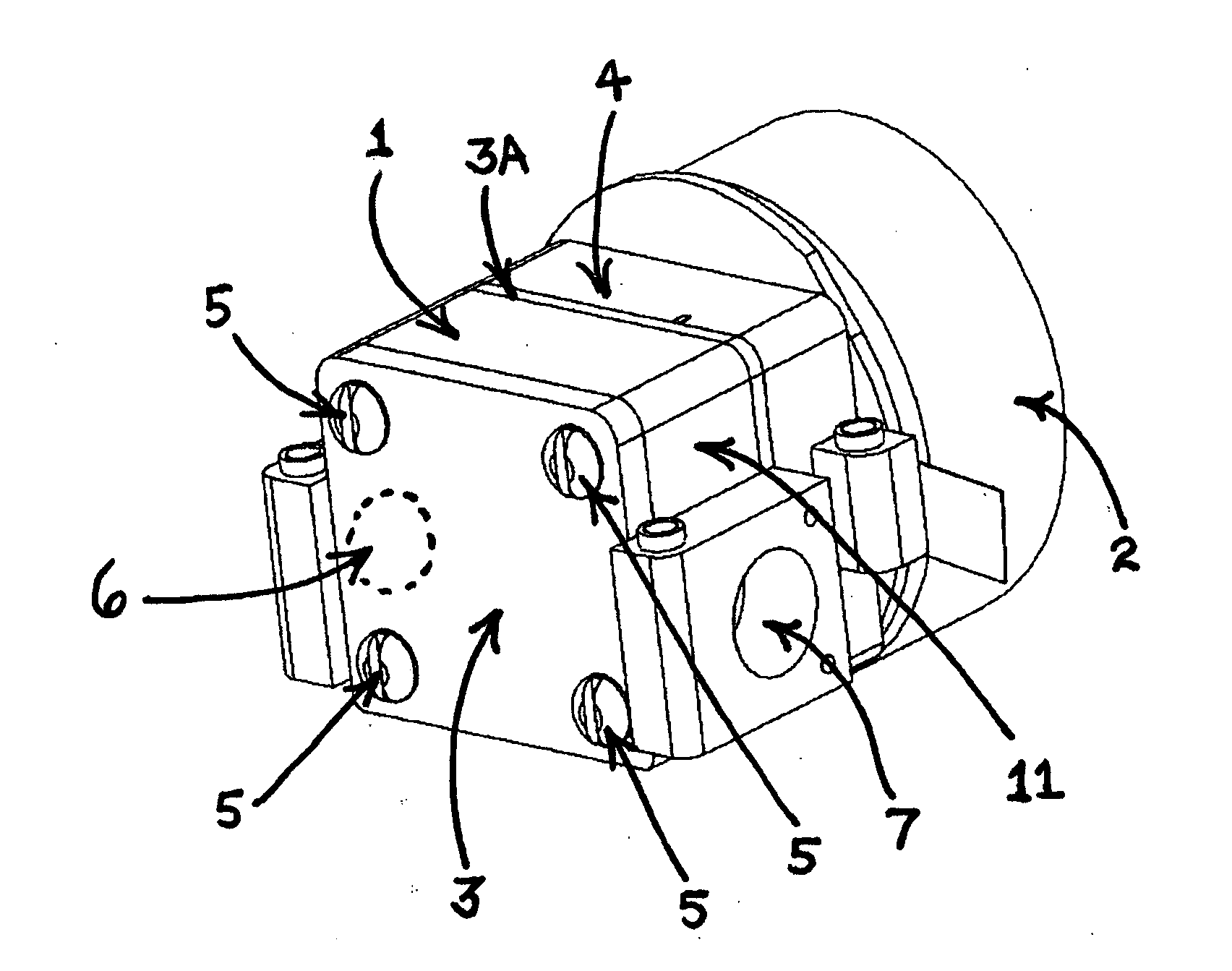 Dry running flexible impeller pump and method of manufacture