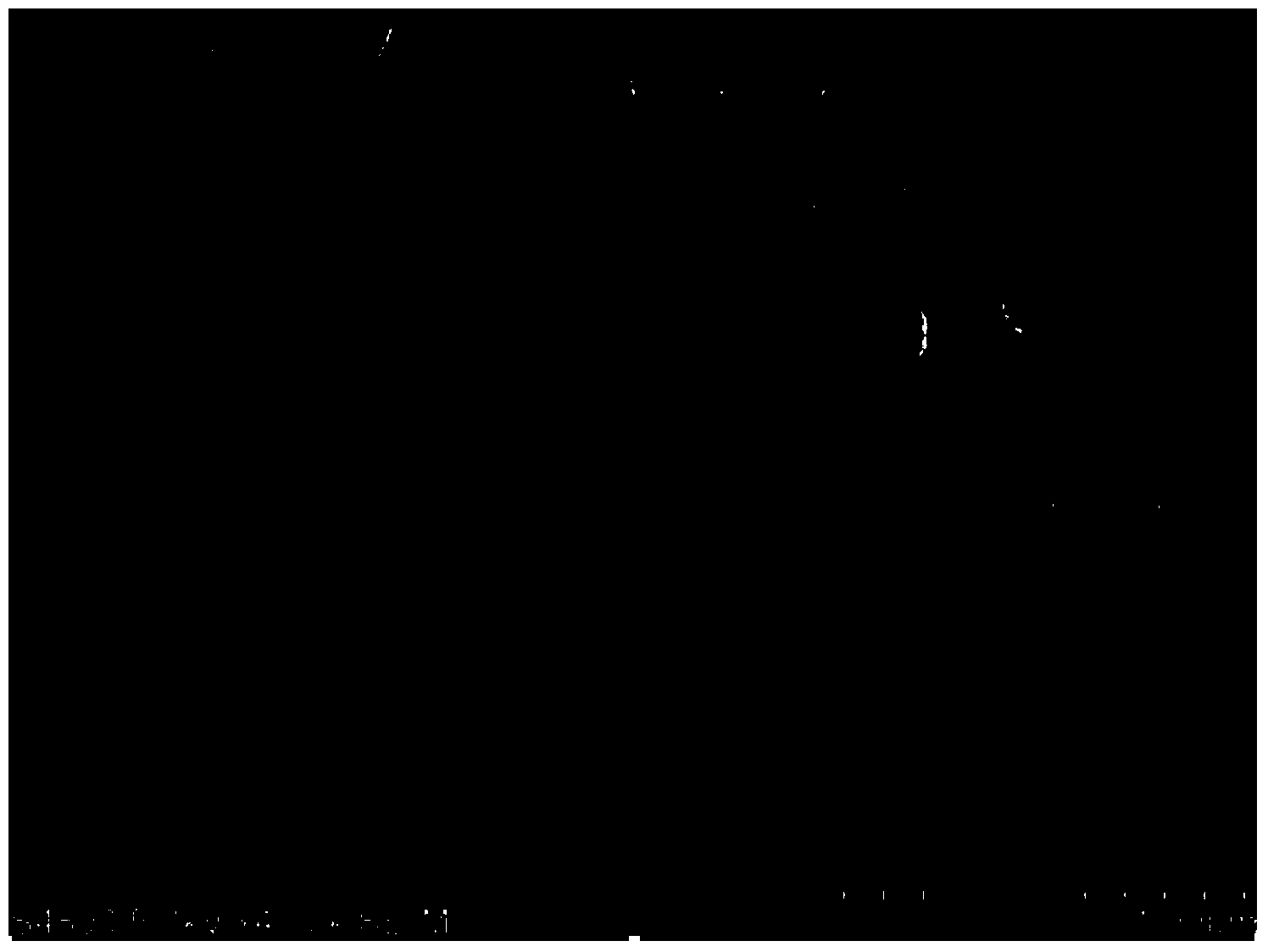 Preparation method of lithium ion battery negative electrode spherical V2O3/C composite material with multilevel structure