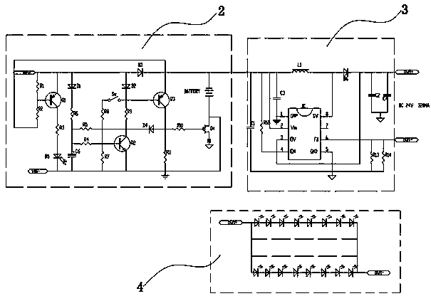 LED emergency controller