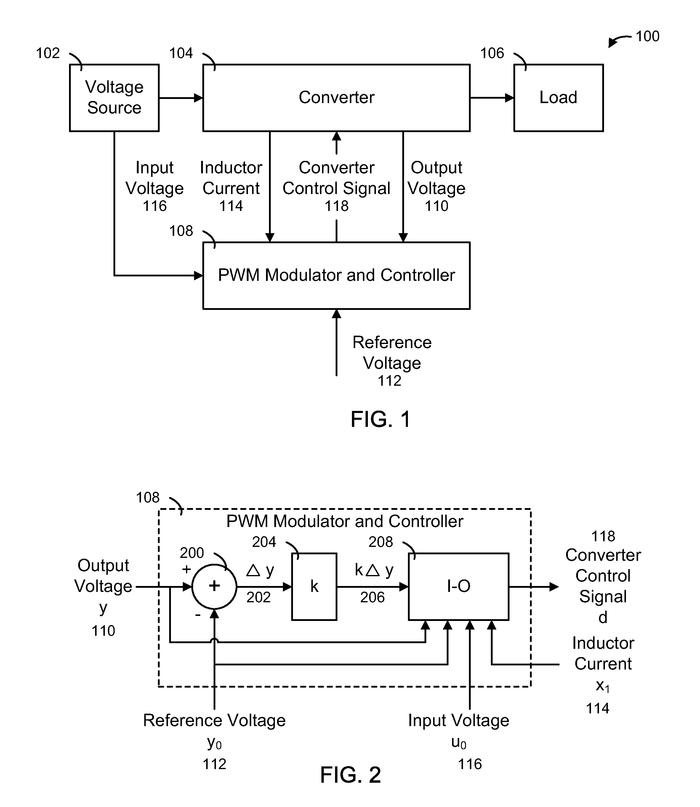 System, method and apparatus for controlling converters using input-output linearization