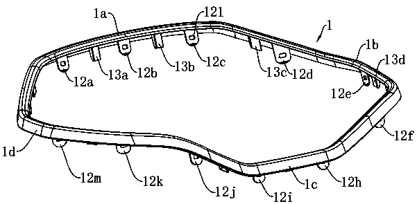 A decorative ring injection mold