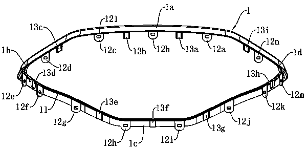 A decorative ring injection mold