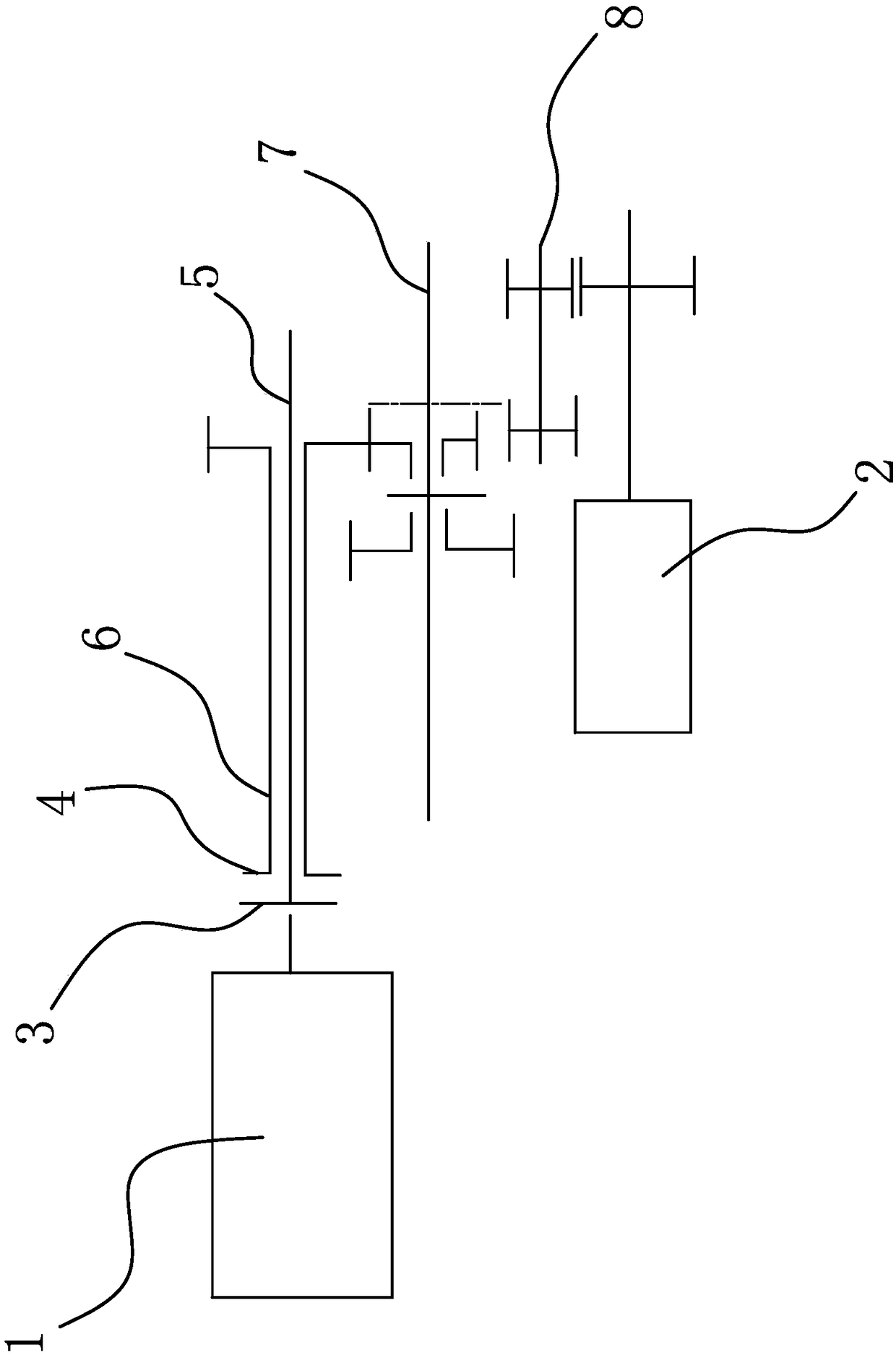 Static gear-shifting control system and method for hybrid electric vehicle