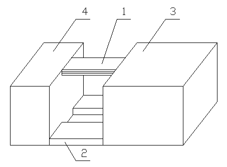 MEMS-based interdigital gap beam structure energy collector and manufacturing method thereof