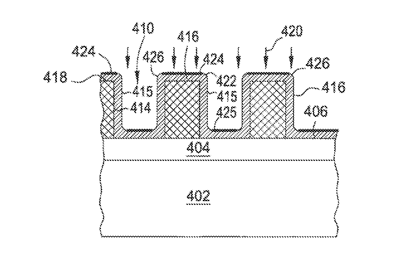 Apparatus and methods for spacer deposition and selective removal in an advanced patterning process