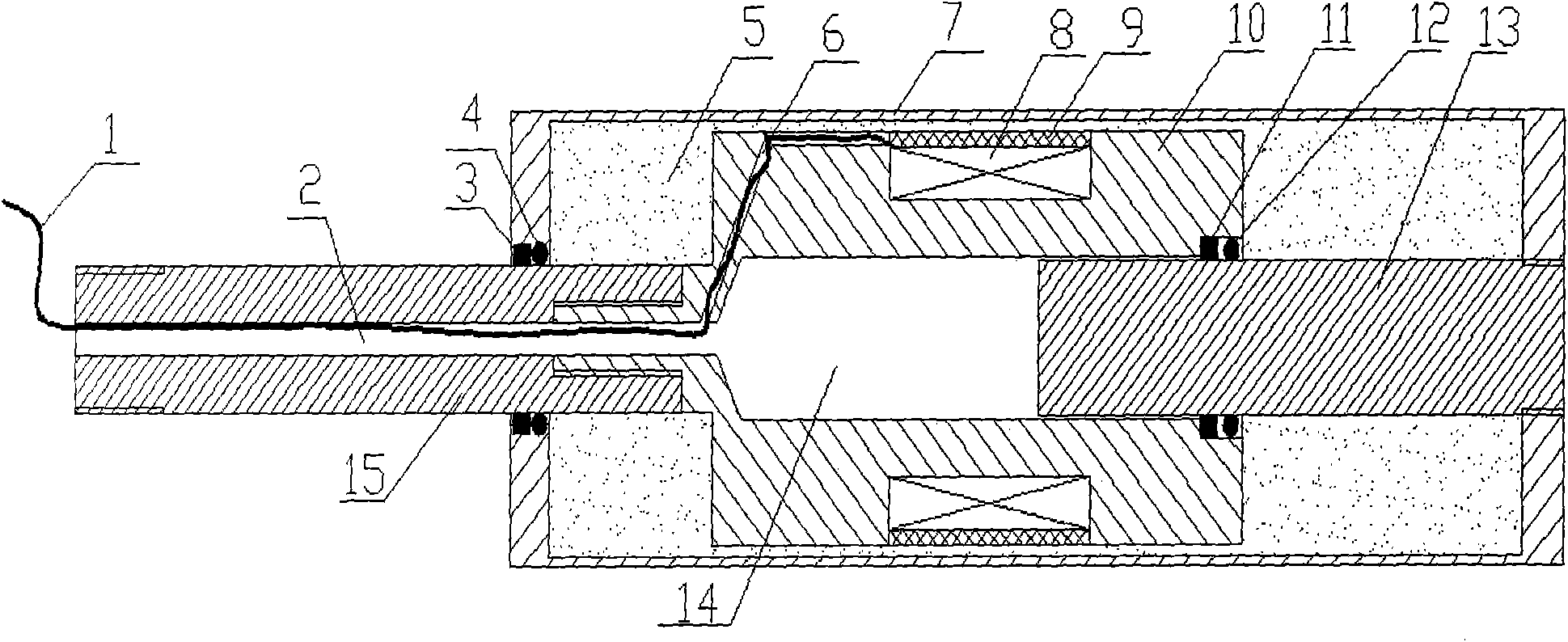 Built-in bar-type magneto-rheological damper