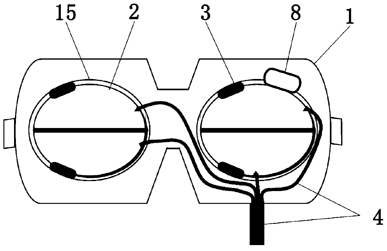 Liquid-filled eyepatch capable of relieving asthenopia