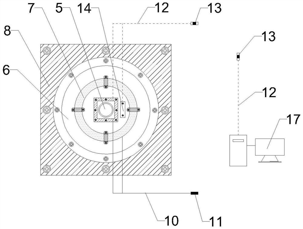 Device and method for measuring deformation of hydrate in supergravity autoclave based on image features