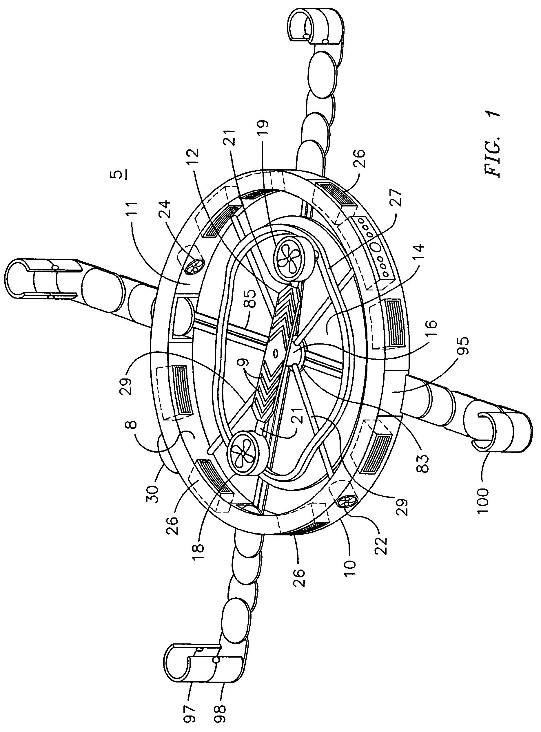 Laptop computer cooling device