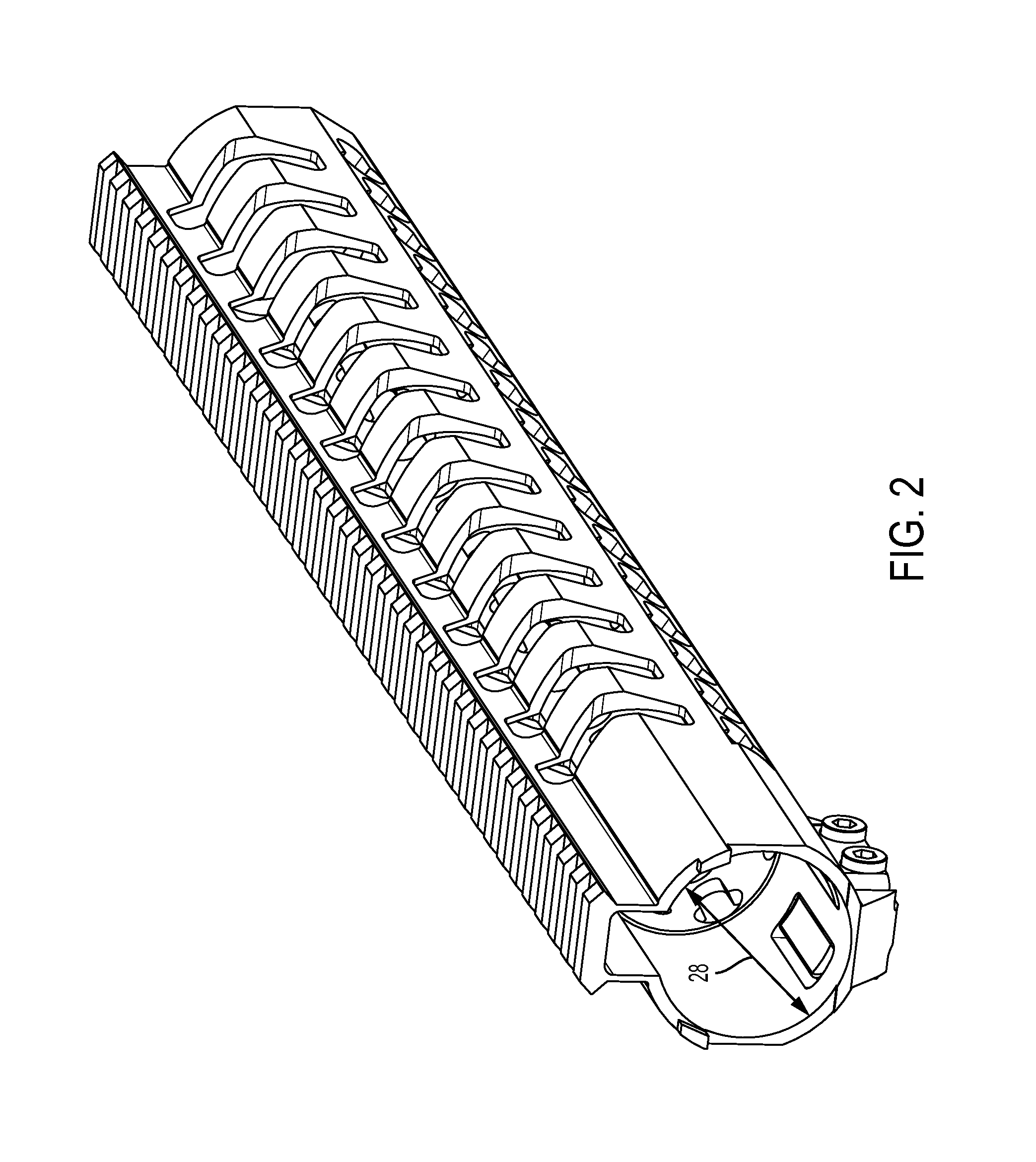 Free floating rail for a firearm