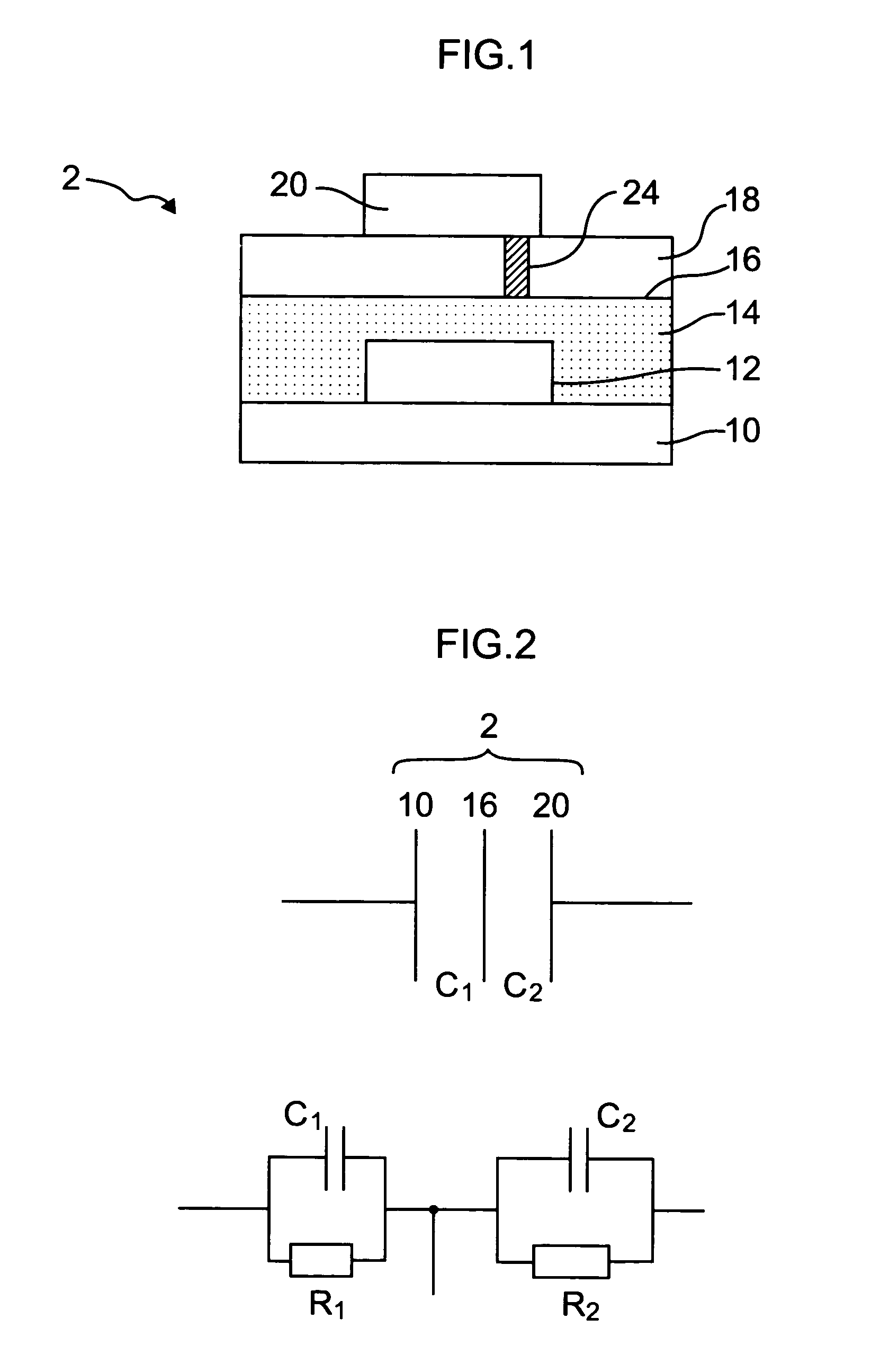 Device with switchable capacitance