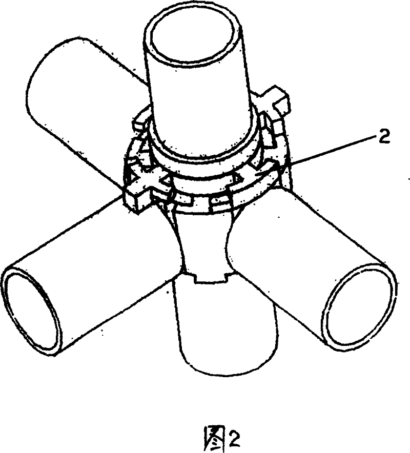 Inserting fastening type multifunction scaffold