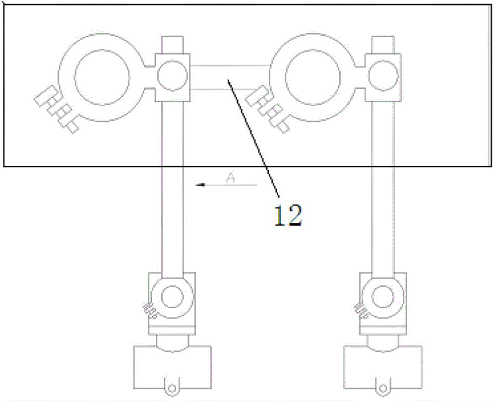 High-speed welding device for double-TIG (tungsten inert gas) welding gun thin-wall steel pipe