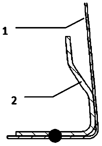 Top-cover outer plate and skylight reinforcing frame structure