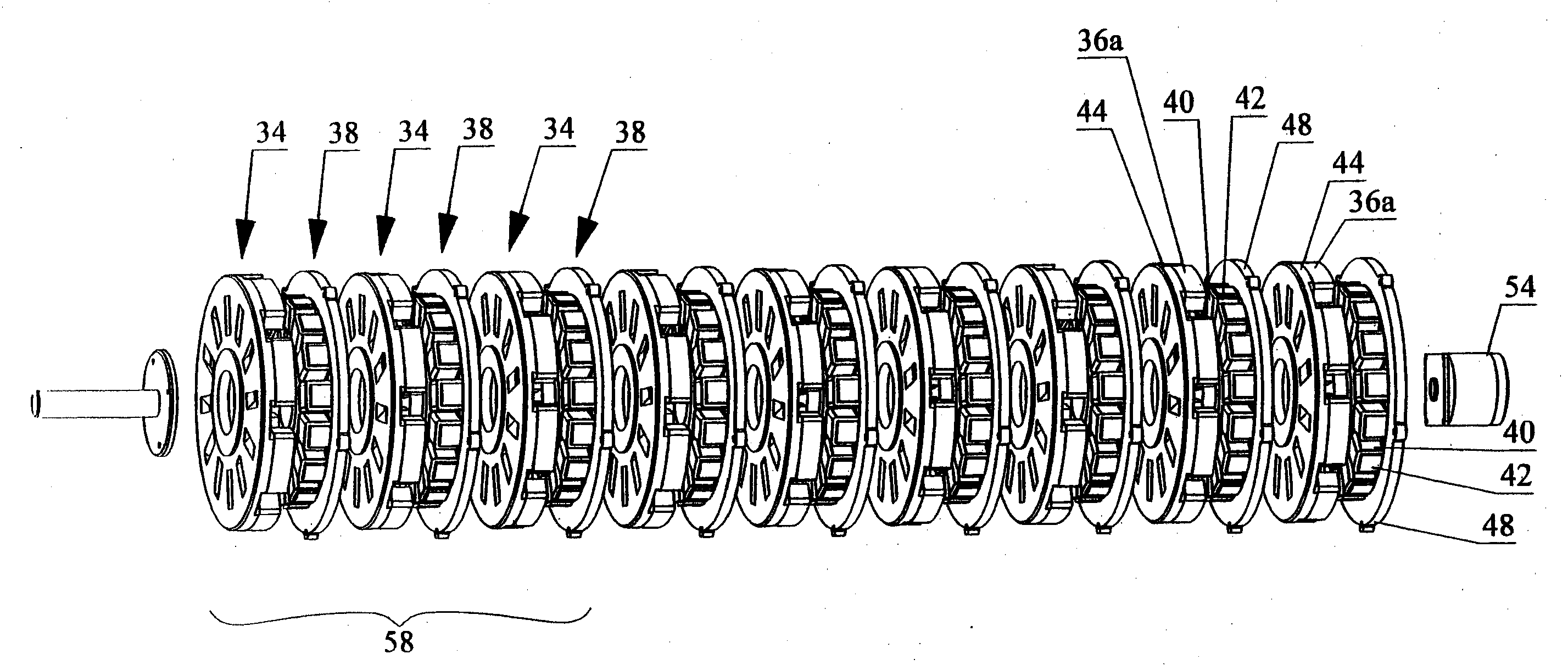 Polyphasic multi-coil generator