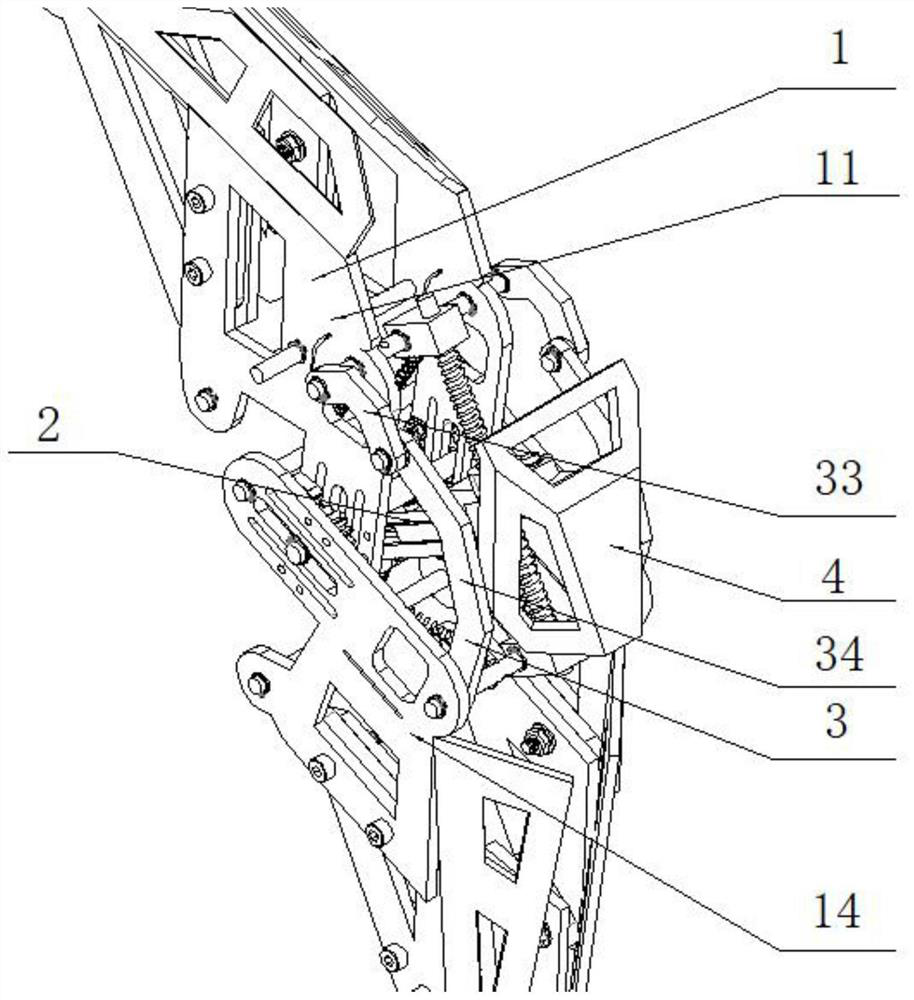 A bionic knee joint mechanism based on tensegrity structure