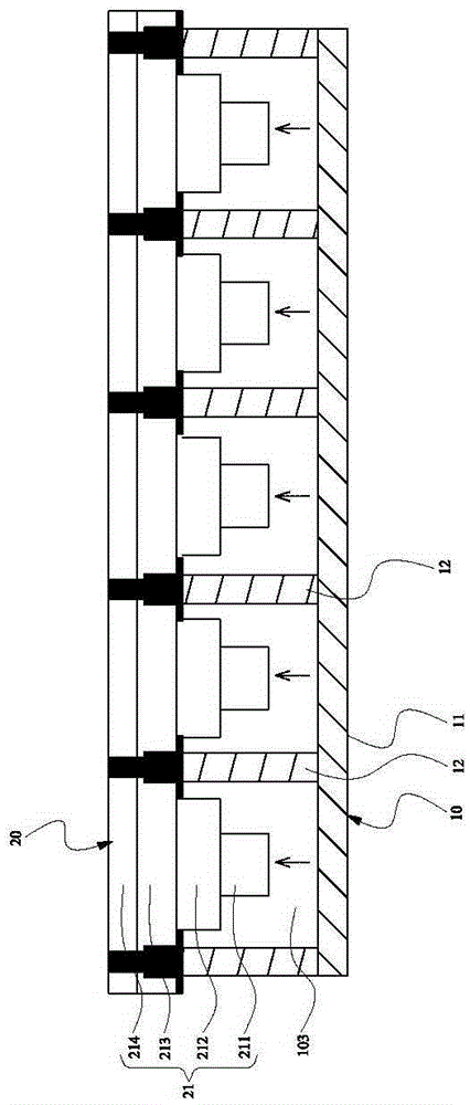 A planting bed combination structure for high-density indoor planting