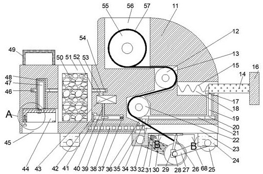 Equipment capable of being used for cable perforation installation and fixation