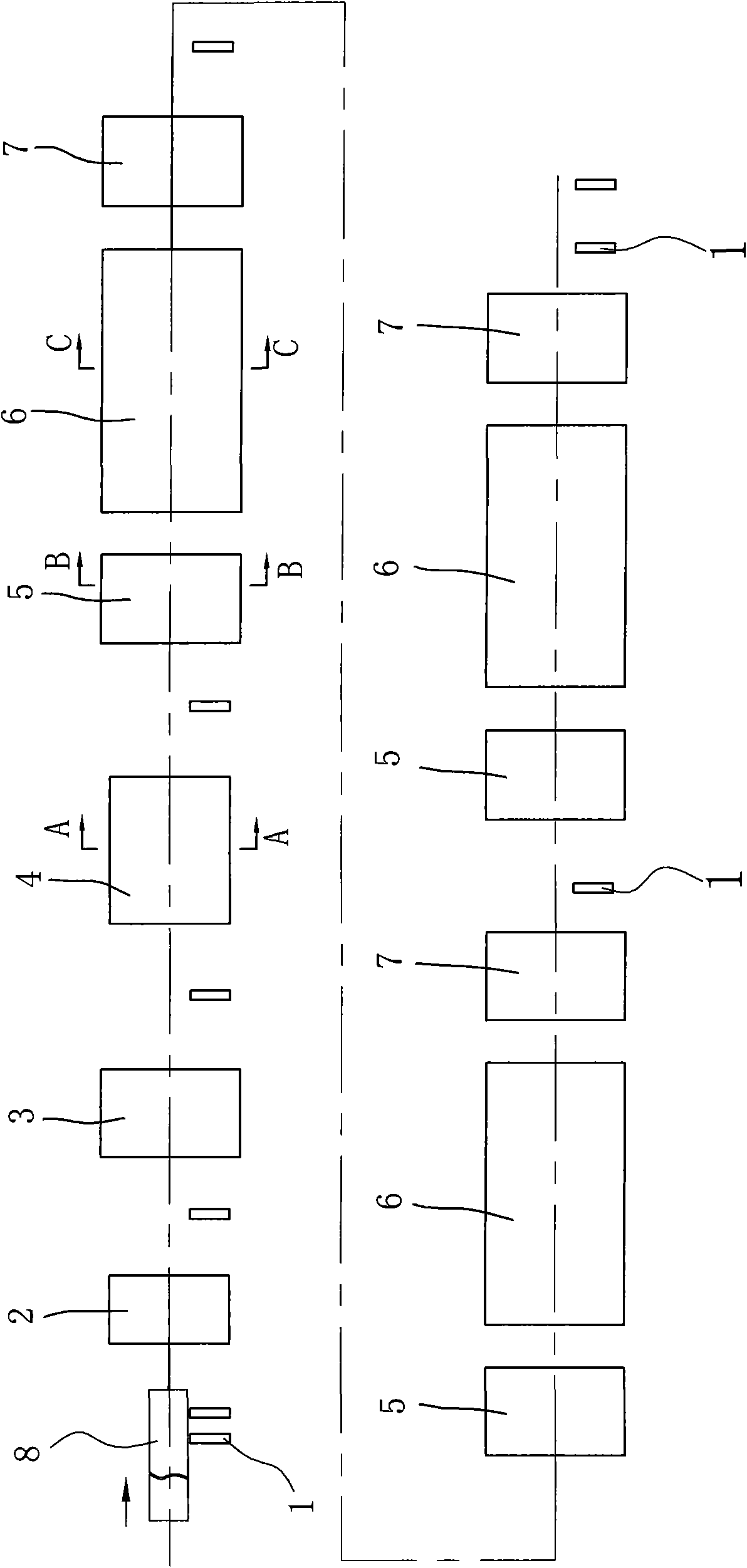 Automatic coating technology of large-scale steel pipe anticorrosion coating and production line thereof