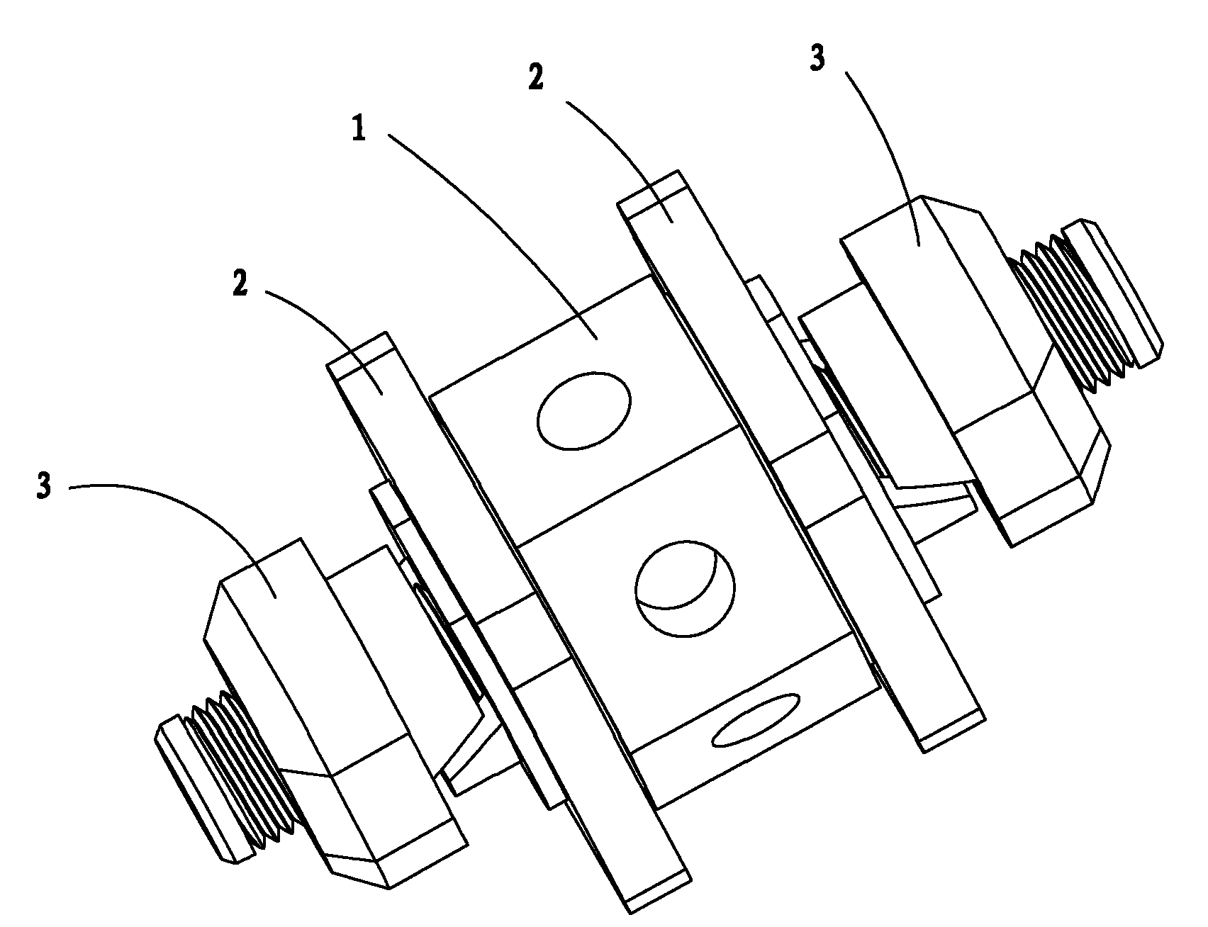 Connecting piece for containers